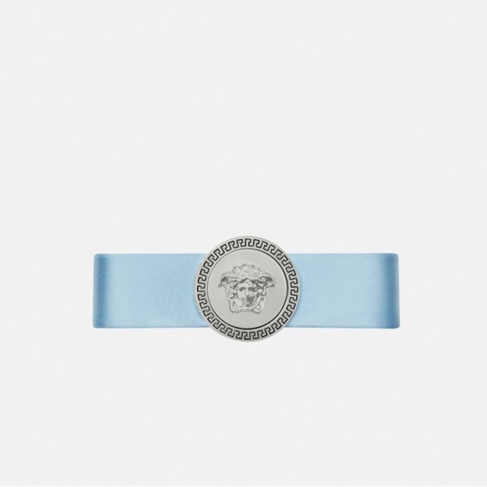 VERSACE Biggie Medusa satin hair clip